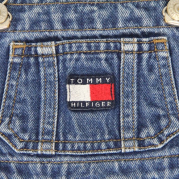 Tommy Hilfiger Vintage Bib Overalls Denim Toddler - Picture 5 of 8